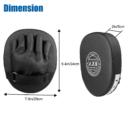 2Pcs Boxing Mitts,  MMA Punching Boxing Training Hand Pads PU Leather Punching Kicking Palm Pads Training Boxing Target Pad, Ideal for Karate, Muay Thai Kick, Sparring