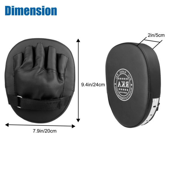 2Pcs Boxing Mitts,  MMA Punching Boxing Training Hand Pads PU Leather Punching Kicking Palm Pads Training Boxing Target Pad, Ideal for Karate, Muay Thai Kick, Sparring - Image 8