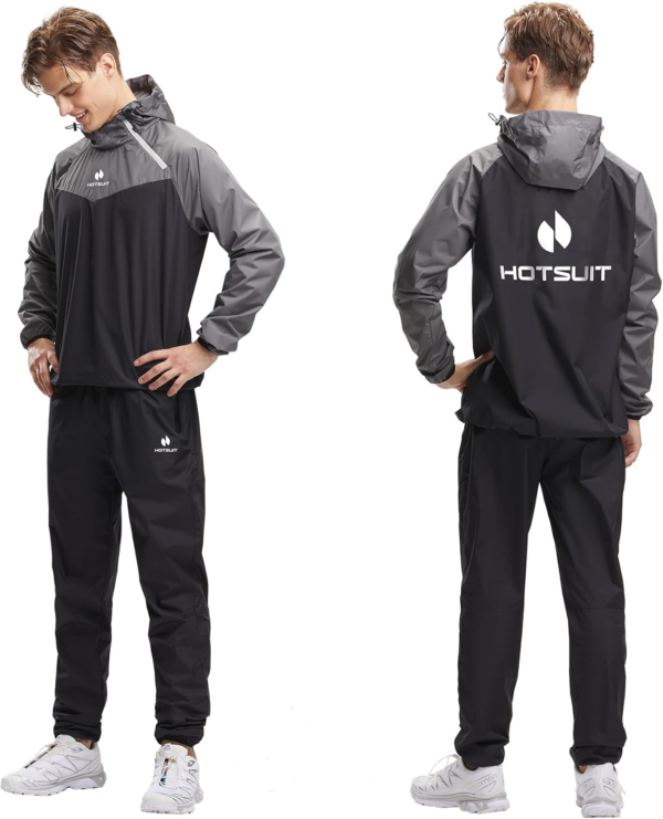 Sauna Suit for Men Sweat Sauna Jacket Pant Gym Workout Sweat Suits - Image 5