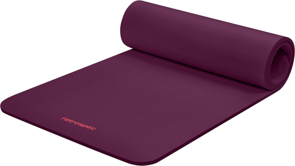 Solana Yoga Mat 1/2" Thick W/Nylon Strap for Men & Women - Non Slip Exercise Mat for Yoga, Pilates, Stretching, Floor & Fitness Workouts - Image 11