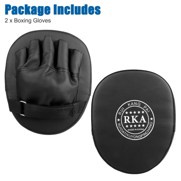 2Pcs Boxing Mitts,  MMA Punching Boxing Training Hand Pads PU Leather Punching Kicking Palm Pads Training Boxing Target Pad, Ideal for Karate, Muay Thai Kick, Sparring - Image 9