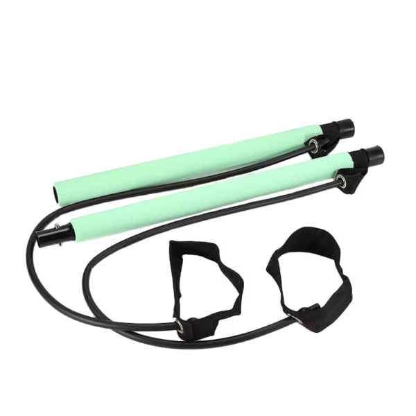 Multifunctional Pilates Bar Combination Fitness Bar Yoga Chest Expansion Tension Rope Back Trainer Elastic Rope Stretching Belt - Image 8