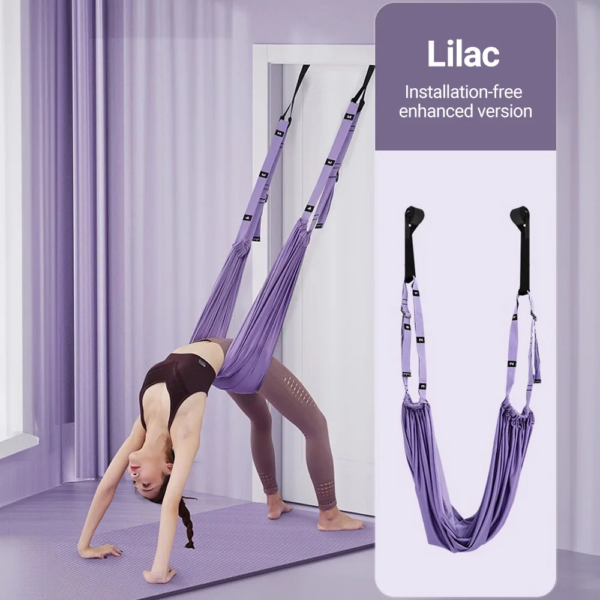 Aerial Yoga Strap Pull Rope Woman Hammock Stretch Leg Splits Trainer Female Gym Belt Aerial Hammock Swing Stretching Inversion - Image 9