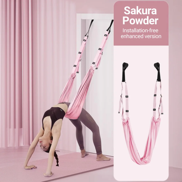 Aerial Yoga Strap Pull Rope Woman Hammock Stretch Leg Splits Trainer Female Gym Belt Aerial Hammock Swing Stretching Inversion - Image 8