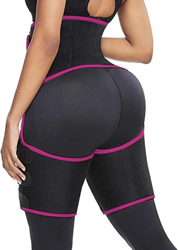 4 in 1 High Waist Arm and Thigh Wast Trainer for Women, Sweat Band Waist Trimmer plus Size - Image 4