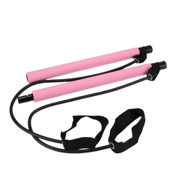 Multifunctional Pilates Bar Combination Fitness Bar Yoga Chest Expansion Tension Rope Back Trainer Elastic Rope Stretching Belt - Image 9